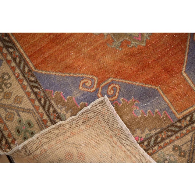 Textile Vintage Distressed Oushak Rug Runner - 3'6" X 11' For Sale - Image 7 of 13