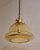 Vintage German Ceiling Lamp with Amber-Colored Glass on Brass Mounting from Süssmuth Leuchten, 1970s For Sale - Image 6 of 9