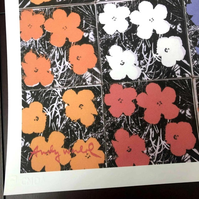 1990s After Andy Warhol "Poppy Flowers" Lithograph For Sale - Image 6 of 11