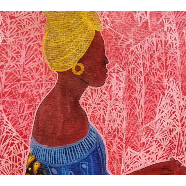 Abstract The Confrontation 1 (Abeni and Yeye's Mirage of Peace), Acrylic on Canvas Painting For Sale - Image 3 of 5