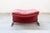 Set of Lounge Chair and Footrest in Red Leather by Vitelli e Ammannati for Brunati, 1970s-1980s For Sale - Image 11 of 18