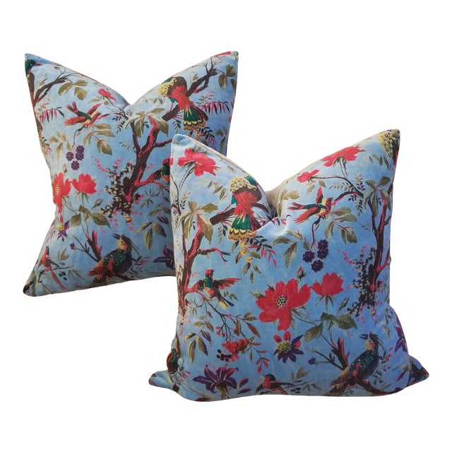 Sumptuous Cotton Velvet Pillows Pair Chairish