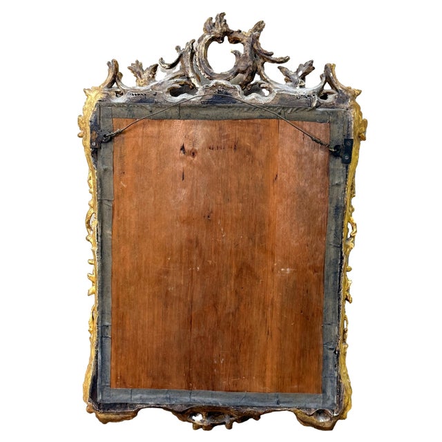 Gold Rococo Chippendale Giltwood Wall Mirror, 1760s For Sale - Image 8 of 11