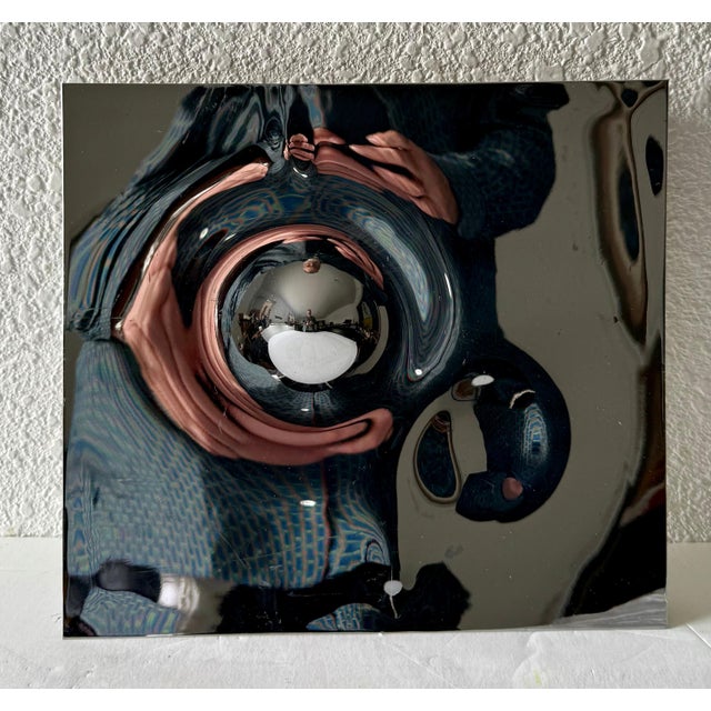 Willy Weber, Swiss Op Art Mirror Polished Metal Stainless Steel Sculpture Relief Will Weber, 1977 For Sale - Image 13 of 18