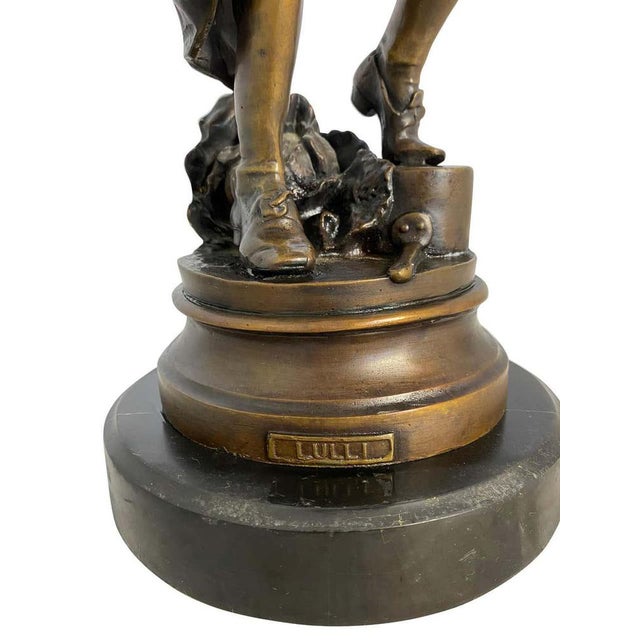 French Lulli Enfant Violin Player Sculpture, 20th-Century For Sale - Image 6 of 10