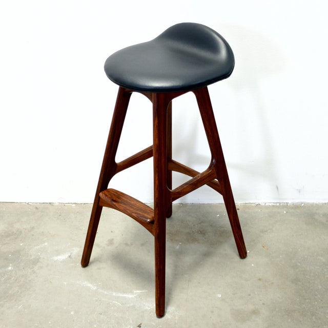 Wood Oddense Maskinsnedkeri a/S Pair of Rosewood Model Od61 Stools Designed by Erik Buch For Sale - Image 7 of 18