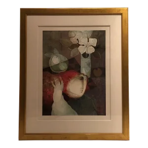 Late 20th Century Alvar Sunol Signed and Numbered Artist Proof, Framed