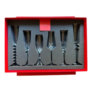 Baccarat Bubbles in a Box Champagne, Set of 6 For Sale