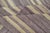 Traditional Elegant Vintage Turkish Kilim Rug With Mauve and Yellow Stripes 9'6 X 11'0 For Sale - Image 3 of 10