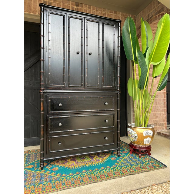 Beautiful 2-piece Arhaus multi-use cabinet. All solid hardwood with adjustable/removable shelving in top cabinet and 3...