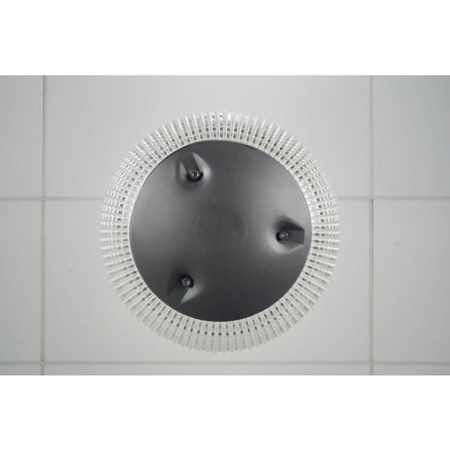 Mid 20th Century Mid 20th Century Restored Holophane Glass Paris Street Light Pendant Fixture For Sale - Image 5 of 9