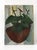 Black Yvonne Grauer, Flowers in a Gourd, 1960s, Oil Painting For Sale - Image 8 of 8