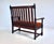 Stickley Brothers Mission Oak Bench Settee Slat Back Barley Twist Legs For Sale - Image 9 of 11