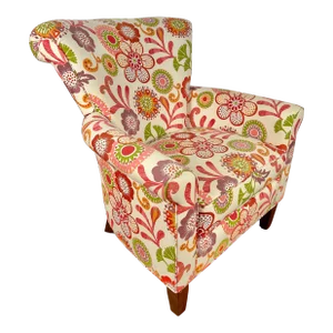 Fairfield Chair Co. Floral Upholstered Lounge Chair