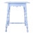 Early 20th Century Blue Painted Scalloped American Farmhouse Side Table For Sale