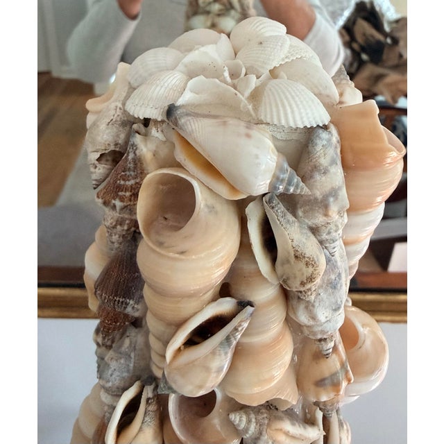 Shell Monumental Shell Art Obelisk For Sale - Image 7 of 12