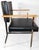 1970s Vintage Cole / Litton Restored Chrome & Vinyl Office Arm Chair For Sale In Portland, ME - Image 6 of 18