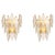 Antique Brass Handmade Glass Wall Lamps, Set of 2 For Sale - Image 9 of 9