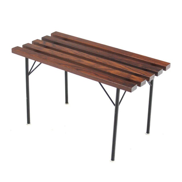 Nice rosewood hall bench. 30 inches long. This item includes restricted materials and can not be sold outside of the...