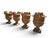 Impruneta Terracotta Urns with Faun Heads and Acanthus Leaves, Italy, 1950, Set of 4 For Sale - Image 4 of 9