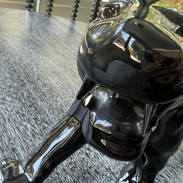 Vintage MCM Stalking Black Panther Figure Glossy For Sale In San Francisco - Image 6 of 11