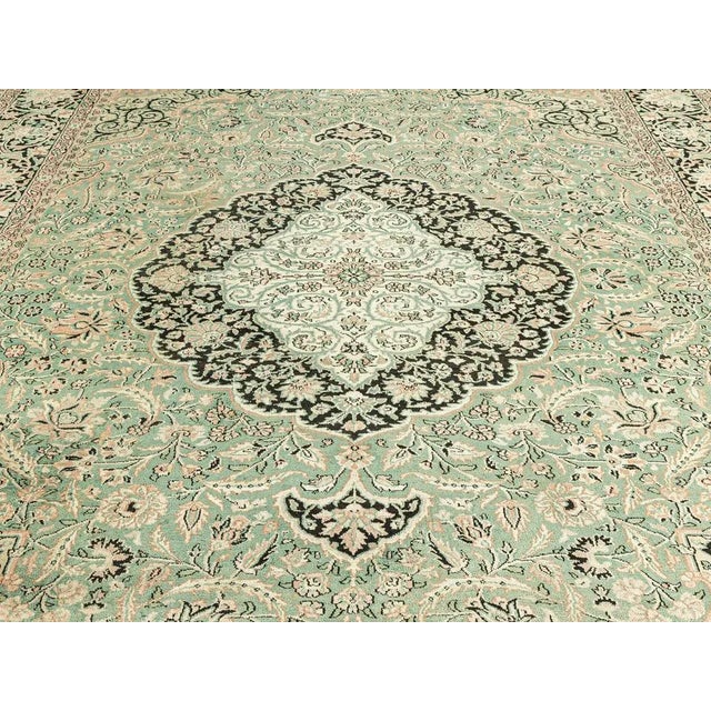 1960s Vintage Silk Rug, 1960s For Sale - Image 5 of 13