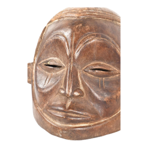 Early 20th Century Suku Wood Helmet Mask