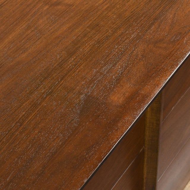 Bassett Aztec 6 Drawer Low Dresser in Mayan Walnut Finish For Sale - Image 14 of 14