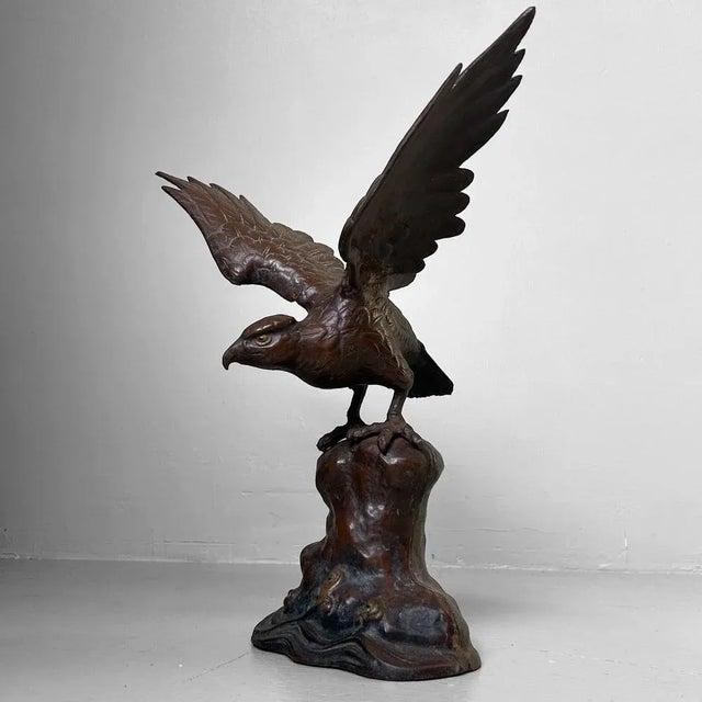 1960s Vintage Japanese Eagle on Rock, 1968 For Sale - Image 5 of 18