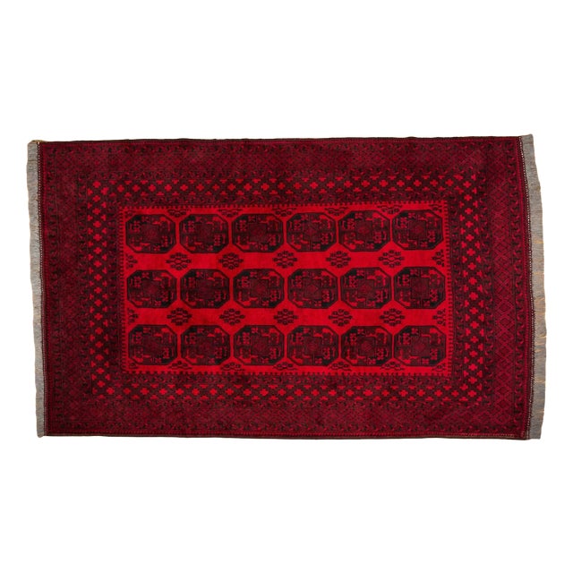 Afghan Hand-Knotted Ačka Rug For Sale