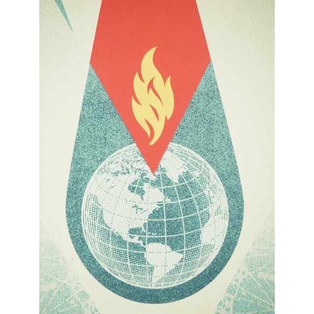 Shepard Fairey (Obey), Tear Flame, Original Signed Silkscreen Print For Sale - Image 4 of 7