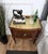 1950s Mid-Century Italian Art Deco Style Nightstands in Walnut with Glass Tops, 1950s, Set of 2 For Sale - Image 5 of 11