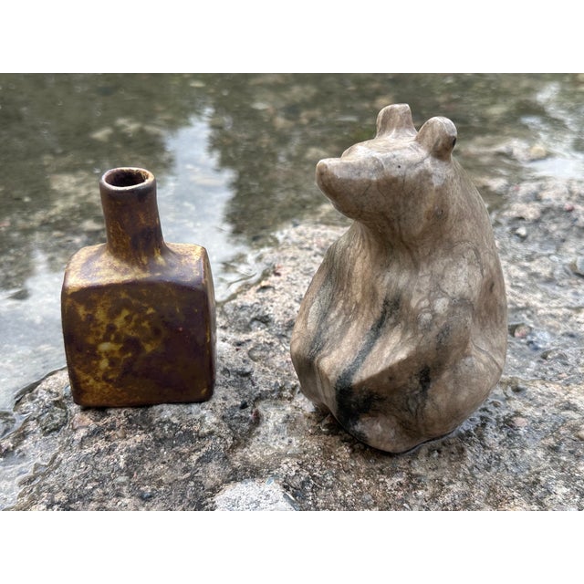 Free-Form Ceramic Art Vase in Earth Tones from Mobach-Keramik, Netherlands, 1960s For Sale - Image 15 of 18