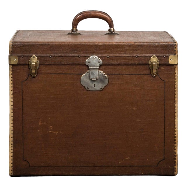 Vintage Cube Shaped Trunk For Sale