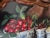 Painting by Galley, Stephanie Hoppen for Keller Charles English tray featuring berries in blue and white ware. Measures...