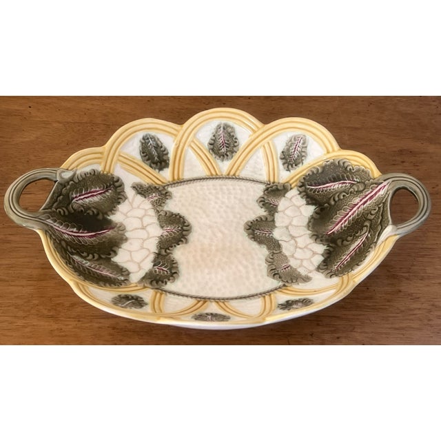 Ceramic Wedgwood Late 19th Century Majolica Handled Basket, 1878 For Sale - Image 7 of 10