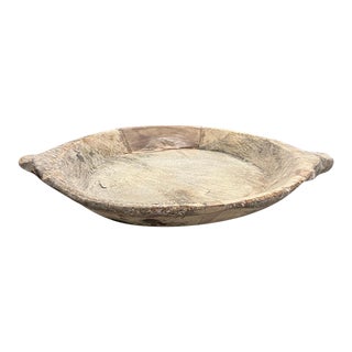 Vintage Wooden Parat Bowl For Sale