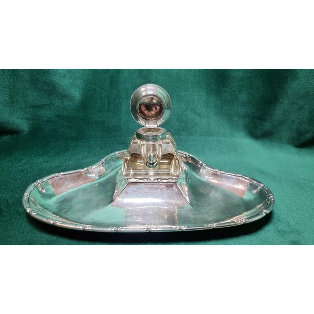 Antique Danish 830 Silver Writing Implement Set by Christian F. Heise for HCF, Set of 2 For Sale - Image 6 of 18