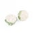 Green Vintage Fitz and Floyd Majolica Cauliflower Salt and Pepper Shakers Set For Sale - Image 8 of 11