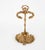 Metal 1960s Spanish Baroque Curated Brass Fireplace Tools Set With Stand - 3 Pieces For Sale - Image 7 of 10