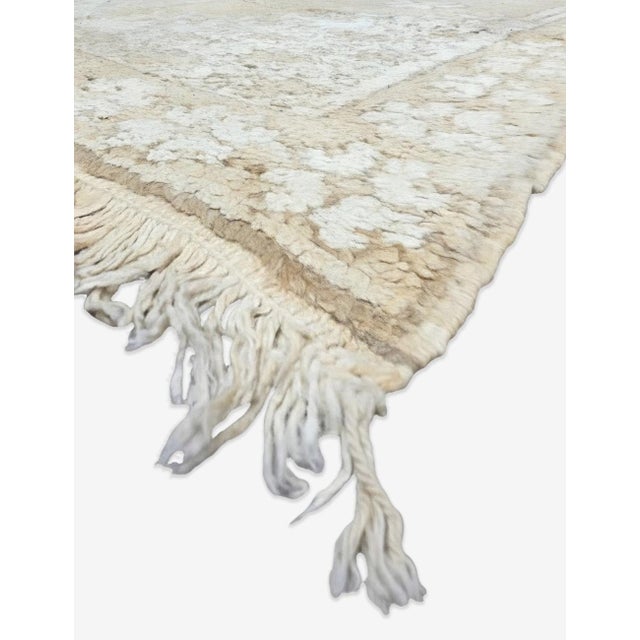 Vintage Honey Beige Moroccan Rug - 10.3 X 5.4 Ft For Sale In Cleveland - Image 6 of 6