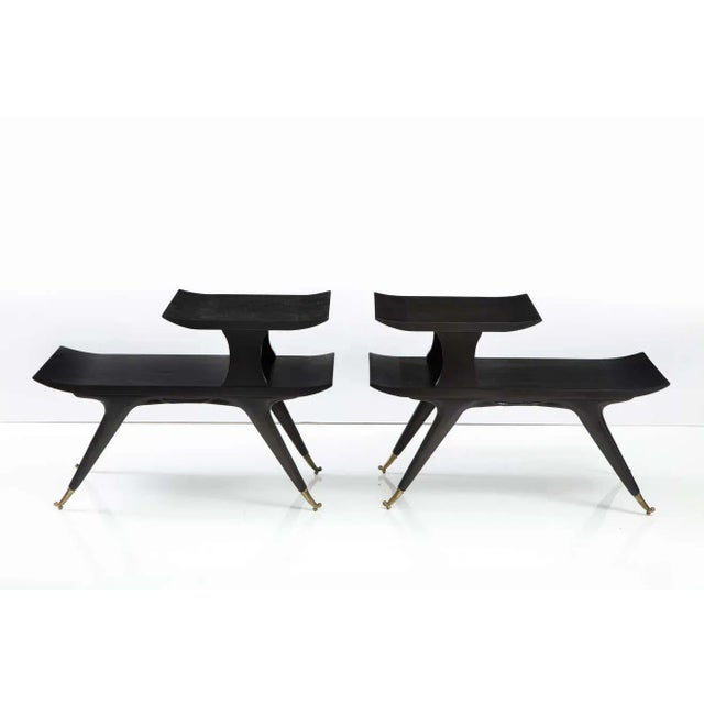 1950s 1950's Italian Ico & Luisa Parisi Style Sculptural End Tables - A Pair For Sale - Image 5 of 13