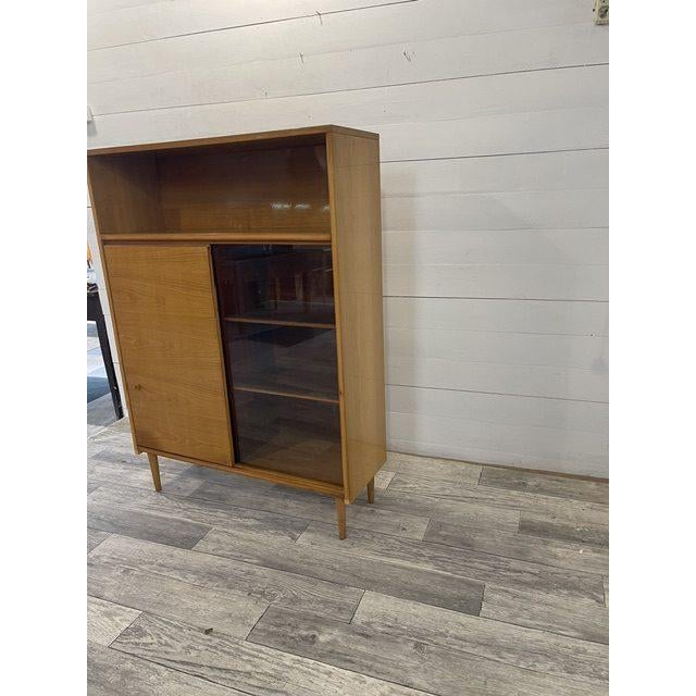 Vintage Bookcase with Sliding Doors from Novy Domov, 1976 For Sale - Image 3 of 10