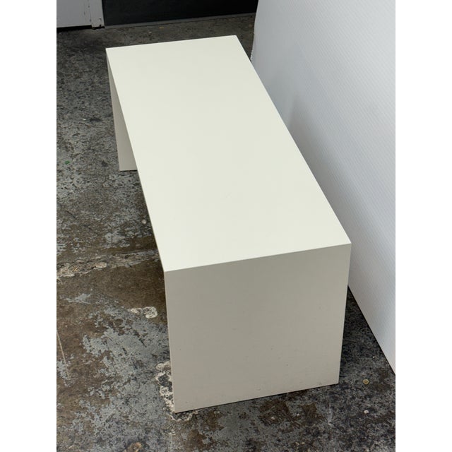 Custom Design White Lacquered Side Table For Sale In San Francisco - Image 6 of 12