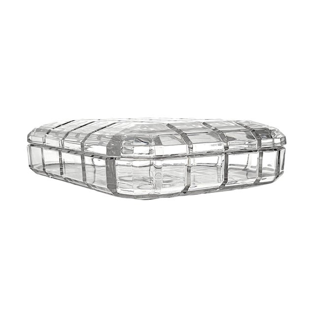 Late 20th Century Arnolfo Di Cambio Geometric Crystal Lidded Box, Italy For Sale - Image 14 of 16