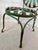 Metal Francois Carre ‘Sunburst’ French Green Art Deco Outdoor Garden or Patio Chair, Iron & Steel, Early 20th Century For Sale - Image 7 of 12