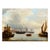 BRITISH SCHOOL Circa 1835 A Pair of Waterways "The Pool of London and the Custom House Quay: Looking West Toward London...