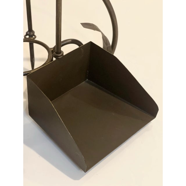 Late 20th Century Iron Fireplace Tool Set For Sale - Image 10 of 12