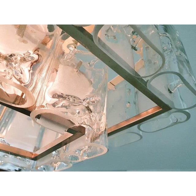 Glass Hanging Light attributed to Doria, Germany, 1960s For Sale - Image 16 of 18