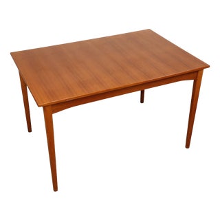 Extendable Rectangular Teak Dining Table, 1960s For Sale